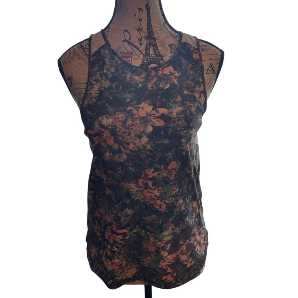 Lululemon Athletica Gray, Pink And Blue Tank Top